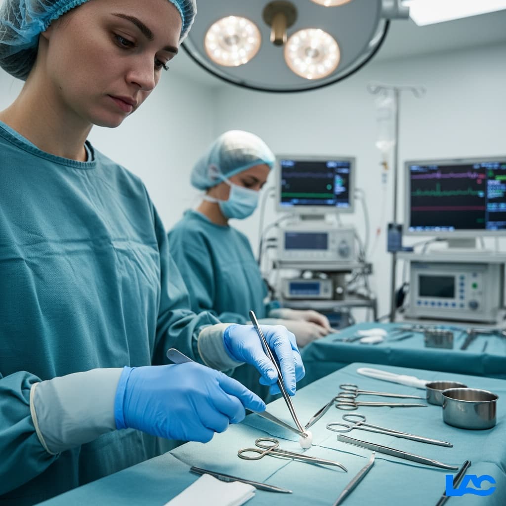 Size 7 medical gloves by LAC Health providing a professional, precise fit for healthcare workers