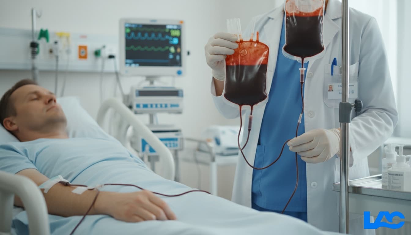 Sterile professional blood bags for safe collection and storage by LAC Health