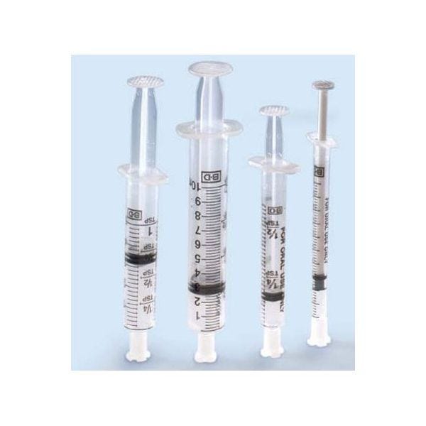 BD Oral Dispensing Syringe, 1mL, Clear Barrel