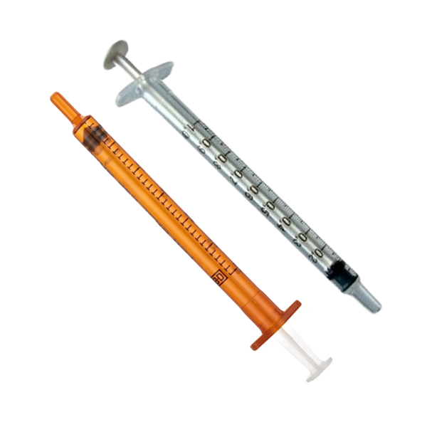 BD Oral Dispensing Syringe, 1mL, Amber Barrel