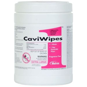 Cavicide CaviWipes XL Surface Wipes, 65/Canister