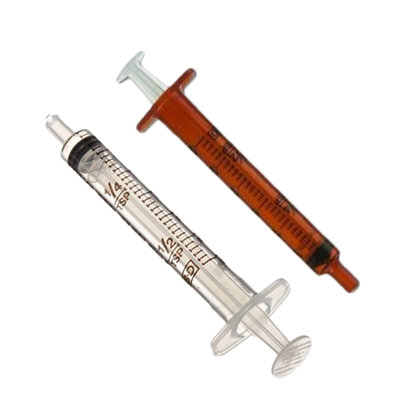 BD Oral Dispensing Syringe, 3mL, Amber, 100/BX