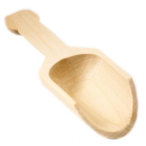 Wood Scoop-4-14" for salt & sugar scrubs