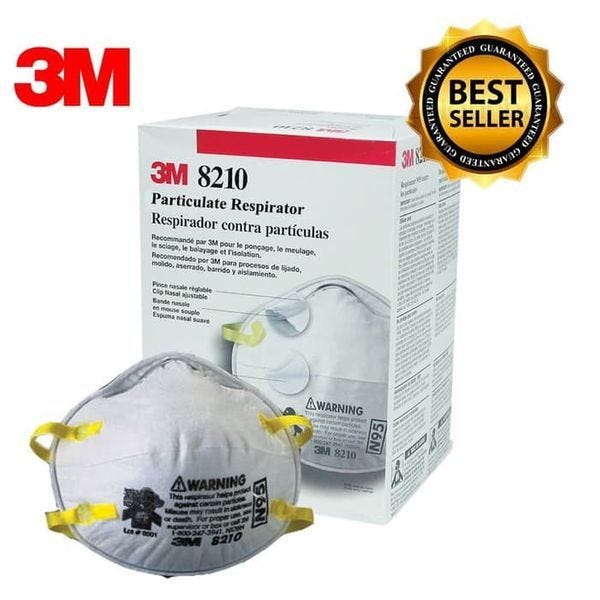 3M 8210 respirator, N95 approved, Box of 20