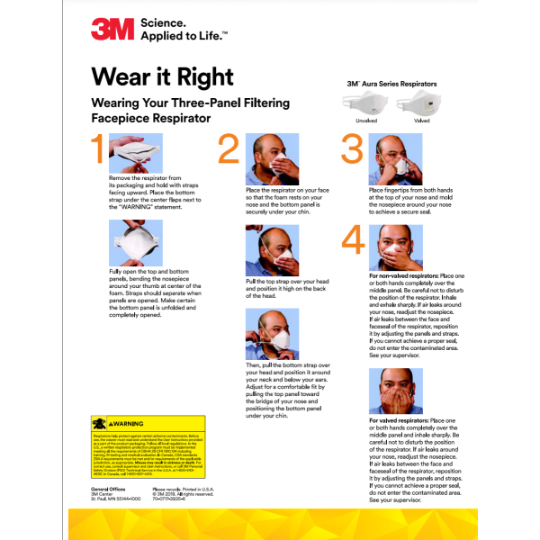 3M 9205+ Niosh N95 Health Care Particulate Respirator and Surgical Mask, Individually Sealed