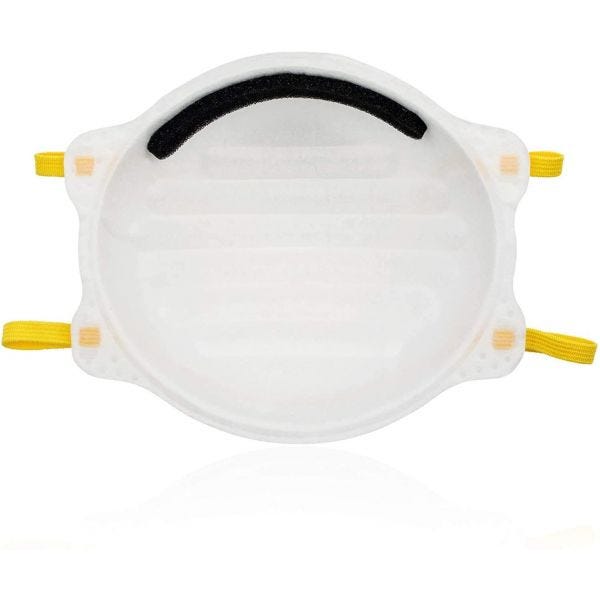 NIOSH Certified Makrite 9500-N95 Pre-Formed Cone Particulate Respirator Mask, Box of 20