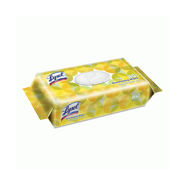 Lysol Disinfectant Surface Wipes, 80 per Pack, Lemon and Lime Blossom Scent
