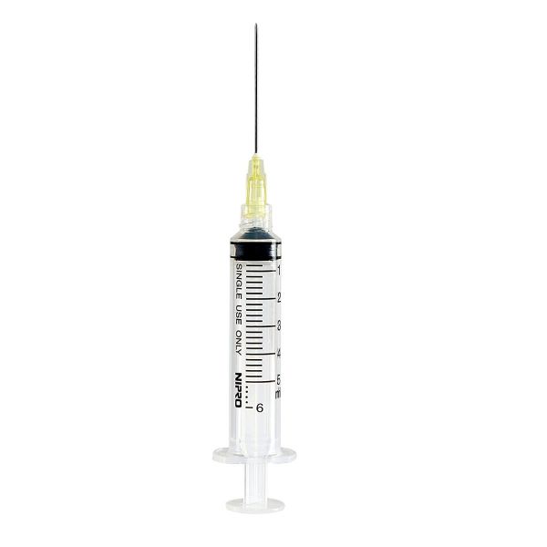 Nipro Luer Lock Syringe & Needle, 5cc x 20g x 1", BX 100