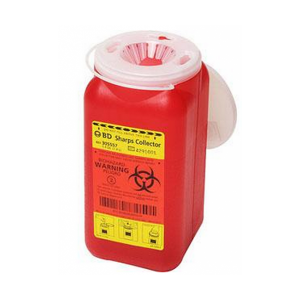 1.4 Quart Red BD Sharps Container