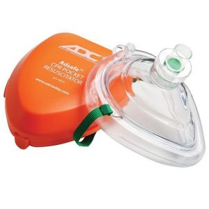 CPR Pocket Resuscitator Mask with Hard Case, 4053