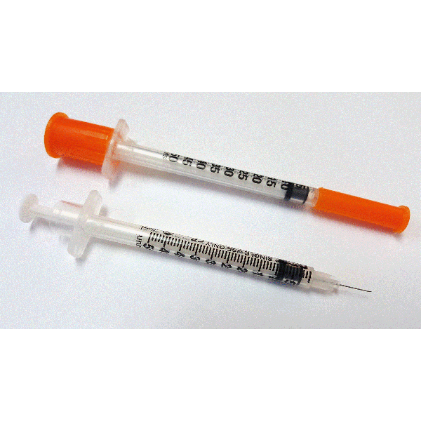 Exel Veterinary U-40 Diabetic Syringe, 0.5cc x 29g x 1/2", BX 100