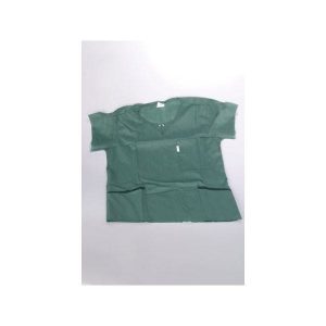 Barrier Wearing Apparel, Scrub Shirts, Slate Green, Large, Bag of 12