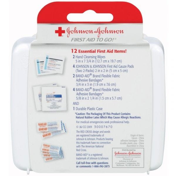 Johnson & Johnson First Aid To Go Travel Kit