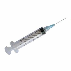 Nipro Luer Lock Syringe & Needle, 5cc x 25g x 1", BX 100