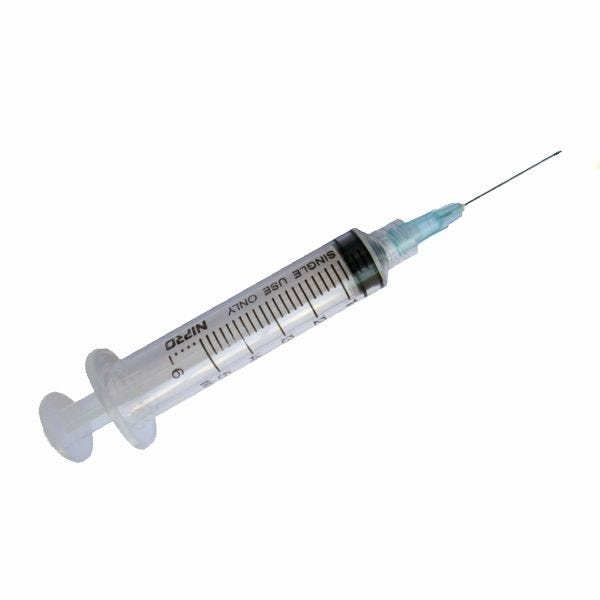 Nipro Luer Lock Syringe & Needle,10cc x 20g x 1", BX 100
