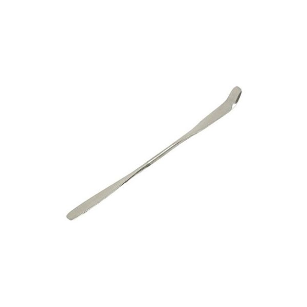 Stainless Steel Spatula, One Flat End, One End Bent, 8" (20cm) long
