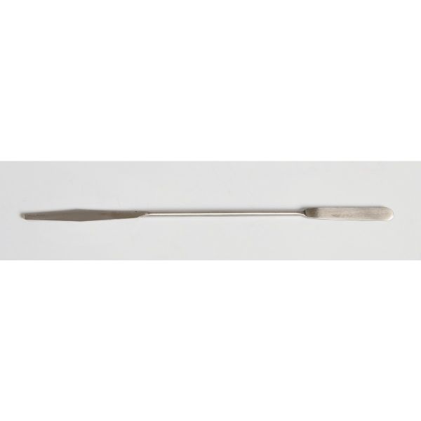 Stainless Steel Micro Spatula, One Flat End, One Pointed End, 8" (20cm) long
