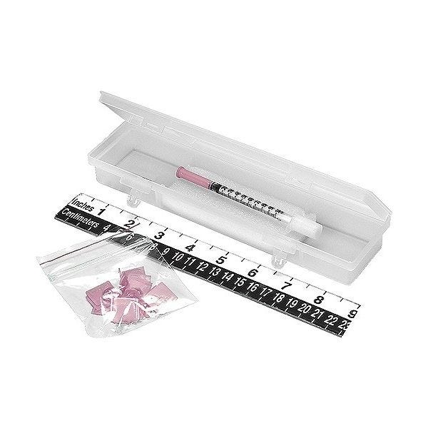Tamper-Evident Syringe Case with Security Seals and Replacement Security Seals.