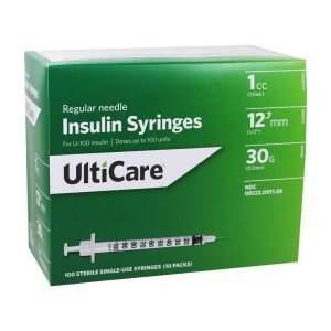 UltiCare Diabetics Syringes: 28g, 29g, 30g, and 31g