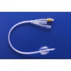 100% Silicone Foley Catheter - 3-Way  30 mL  22 Fr  5BX - 173830220