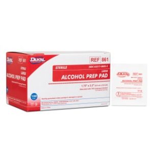 Alcohol Pad  Sterile  1PK  100 PKBX - 861