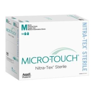 Ansell Micro-Touch Nitrfree Pf Nitrile Exam Gloves Pink Medium 100Bx 10BxCs - ANS-6034512
