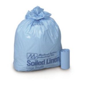 Bag Linen Soiled Linen Blue Black 40x46 40-50ga HDPE 250Ca - 3056