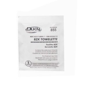 BZK Towelette  5 x 8  1PK  1000 PKCS - 855-1000