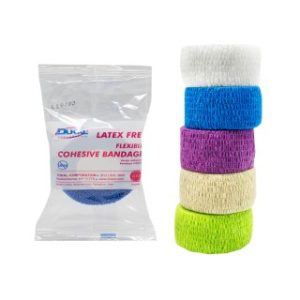 Cohesive Bandage  1 x 5 yd  Assorted  Non-Sterile - 8016ASLF