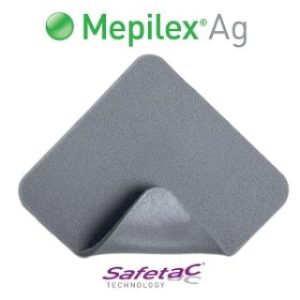 DRESSING MEPILEX AG SILICONE FOAM 4X4 5BX 14BXCA - 287100
