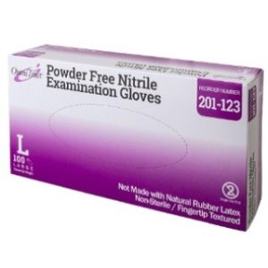 Exam Glove  Nitrile  Large  Textured Fingers - 201-223