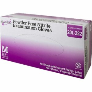 Exam Glove  Nitrile  Medium  Textured Fingers - 201-122