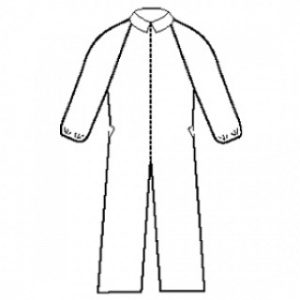 Extra Protection Coverall  White  Elastic Wrist and Cuff  SMS - 10085