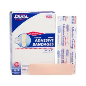 Fabric Adhesive Bandages 34 x 3  100BX  24 BXCS - 7605