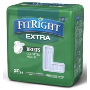 FitRight Extra Briefs, Large (48-58''), 20 EA/BG, 4 BG/CS