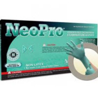 Glove Exam PF Chloroprene LF Medium Green NeoPro EC 50Bx  10 BXCA - NEC-288-M