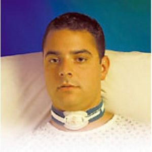 HOLDER TUBE TRACHEOSTOMY FOAM PADDED ADULT HOOK AND LOOP STRAPS WIDE FASTENER (100CS) - 69-0600TS