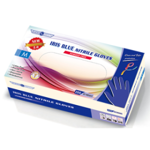 IRIS BLUE Nitrile Powder Free  Latex Free Exam Gloves  Small  (2000 PCS) - CS4101