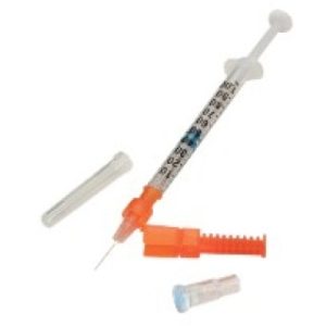 KIT ARTERIAL BLOOD GAS COLLECTION 3ML SYRINGE 23G X 1IN 7IU DRY LIHEP SURE LOK NEEDLE PROTECTION (200CS) - 4698LH