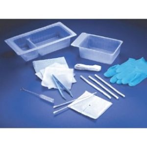 KIT TRACH CARE STERILE NITRILE GLOVES DRESSING TWILL TAPE BRUSH BASIN PIPE CLEANER COTTON APPLICATOR 6MM DISPOSABLE INNER CANNULA (20CS) - 6956