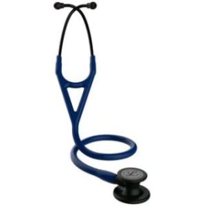 Littmann Cardiology IV Diagnostic Stethoscope  Black-Finish Chestpiece  Navy Blue Tube  Black Stem - 6168