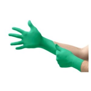 NeoGuard Exam PF Chloroprene  Gloves  Green  Textured Fingers - C522