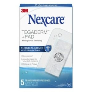 Nexcare Absolute Waterproof Transparent Dressing with Pad  2-38 in x 4 in  5BX  12 BXCS - H3584