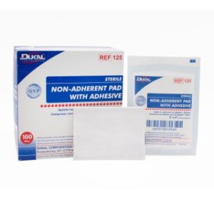 Non Adherent Pad with Adhesive 3 x 4  Sterile - 1PK  100BX  12 BXCS - 125