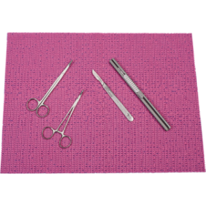Non-Sterile Pink Non-Magnetic Instrument Pad  12 x 16  200 EACS - 25-012NS