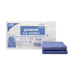 OR Towels 17 x 26  Blue  Sterile 1PK  80 PKCS - CT-01B
