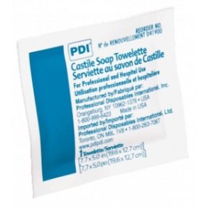 PDI CASTILE SOAP TOWELETTE 100PK 10PKCA - D41900