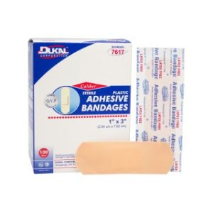 Plastic Adhesive Bandages  1 x 3  100BX  24 BXCS - 7617