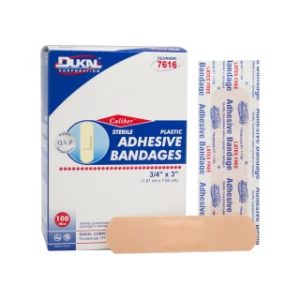 Plastic Adhesive Bandages  34 x 3  100BX  24 BXCS - 7616