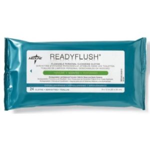 ReadyFlush Biodegradable Flushable Wipes, Scented, 9'' X 13'', 24/PK, 24 PK/CS, 24 EA/CS